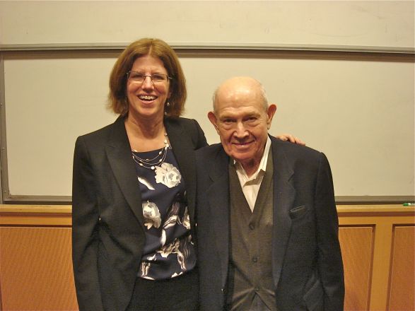 Dr. Leslie Parise, Chair of the Biochemistry and Biophysics Dept at the Medical College, UNC, Chapel Hill spoke on February 25, 2013. Here is Dr. Parise after her seminar with Dr. Aaron Marcus, a faculty member at WCMC, who attended the seminar.