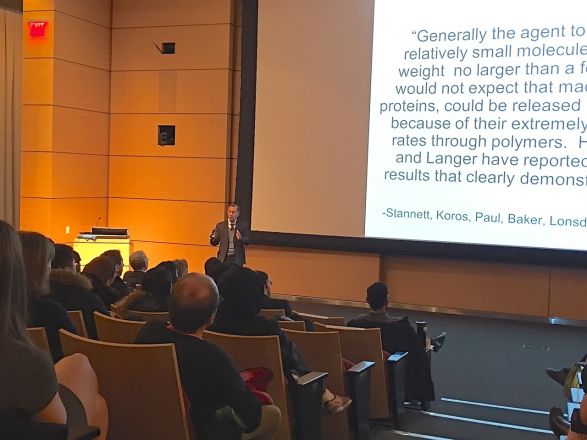 The DuVigneaud PhD Research Symposium was held on April 3, 2018. Dr. Robert Langer, Professor at MIT, was the keynote speaker.