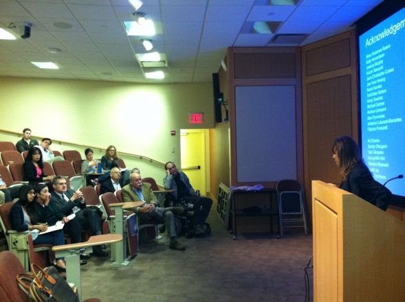 Dr. Suzanne Zukin gave a great talk on October 8, 2013; her talk was titled &quot;REST-Dependent Epigenetic Remodeling Drives the Developmental Switch in Synaptic NMDARs.&quot;